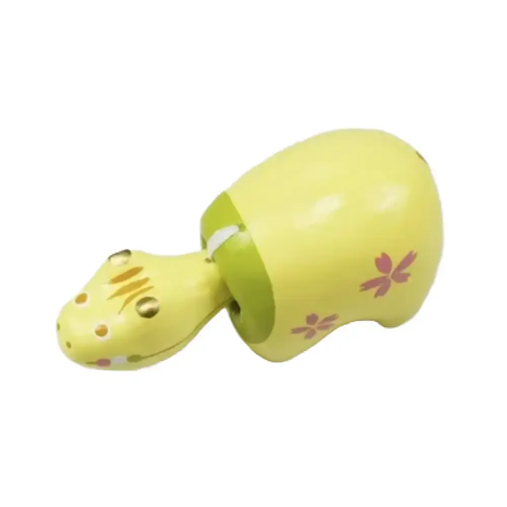 Akabeko Yellow Dango Lucky Cow Figurine Handcrafted Home Decor - Image 3