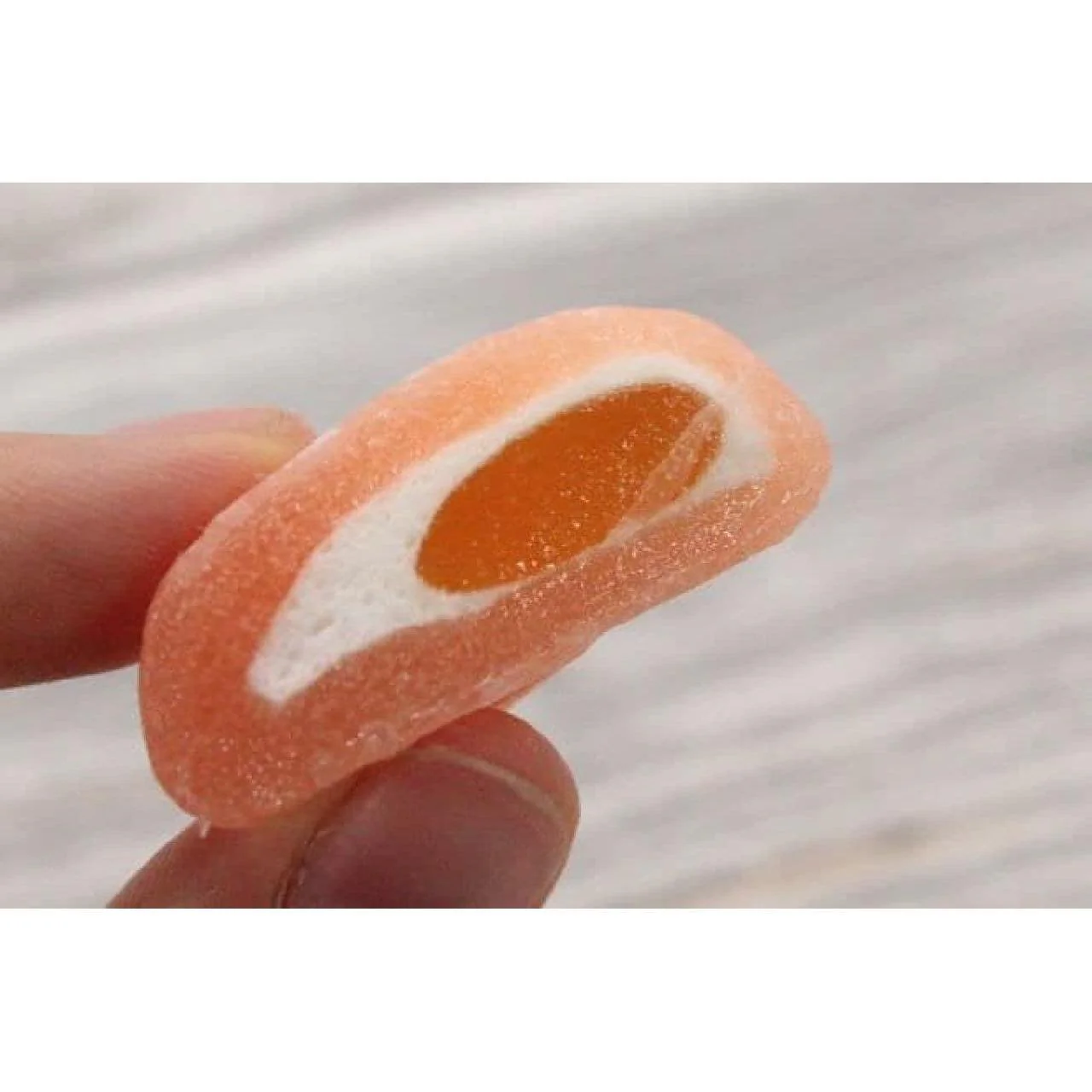 Fujiya Nectar Peach Mochi Candy Filled With Real Juice 100g (Pack of 3) - Image 3