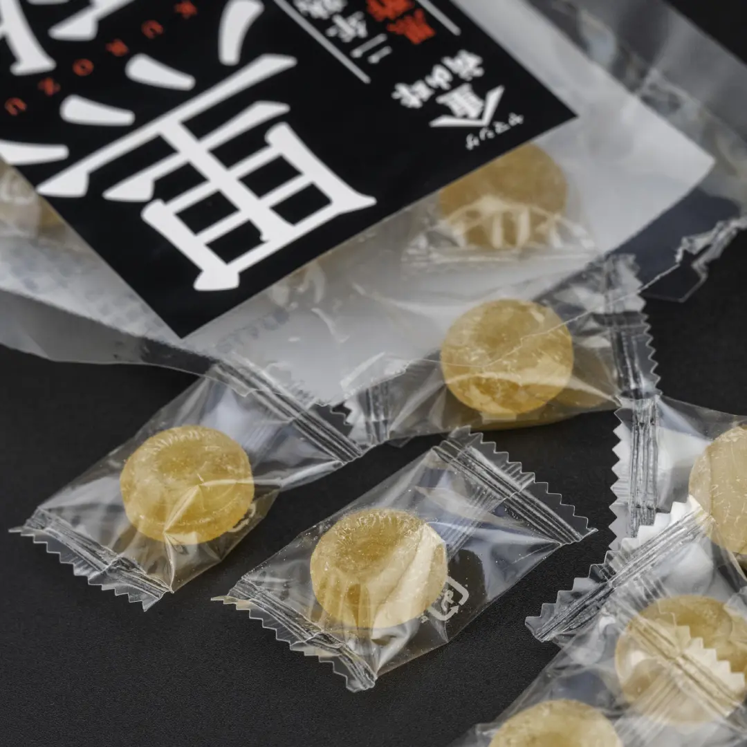 Fukuyamasu Apple Kurozu Black Vinegar Flavor Hard Candy 80g - Image 3
