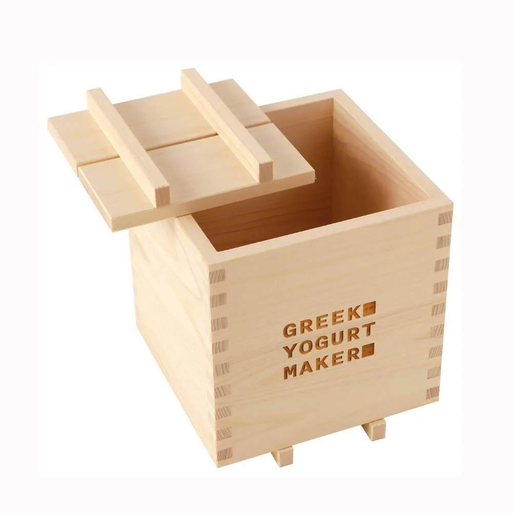 Hinoki Wood Strainer Greek Yogurt Maker & Strainer Set 1.5L