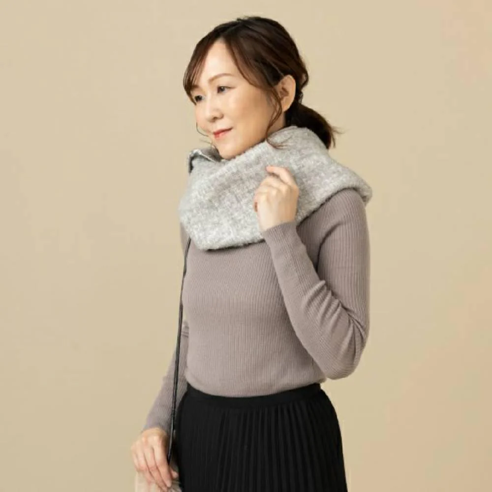 Jogan Baby Alpaca Wool Neck Warmer Fluffy Thermal Scarf 75×45cm - Image 2