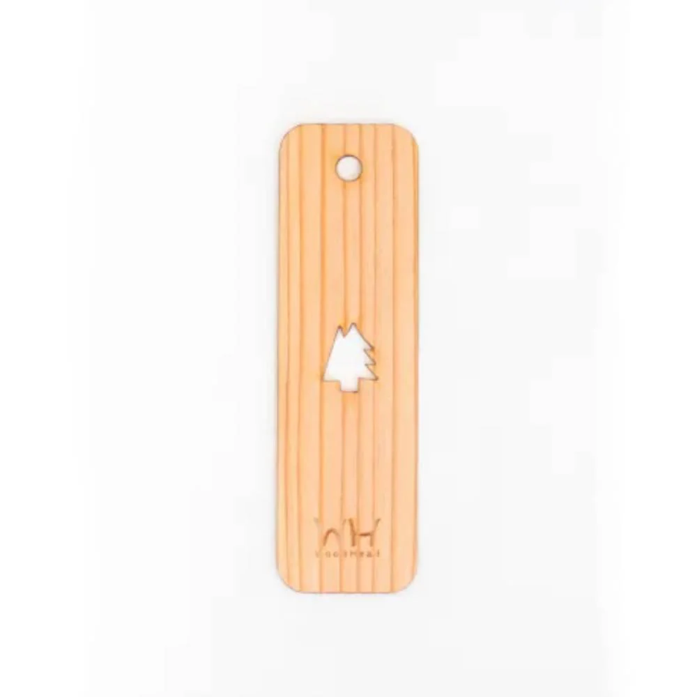 Kito Sustainable Sugi Cedar Wood Bookmark Cedar Tree Design 10cm