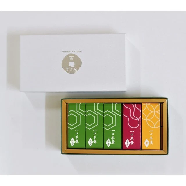 Kiyosen Yokan Traditional Jelly Candy Assorted Flavors 5 Pieces