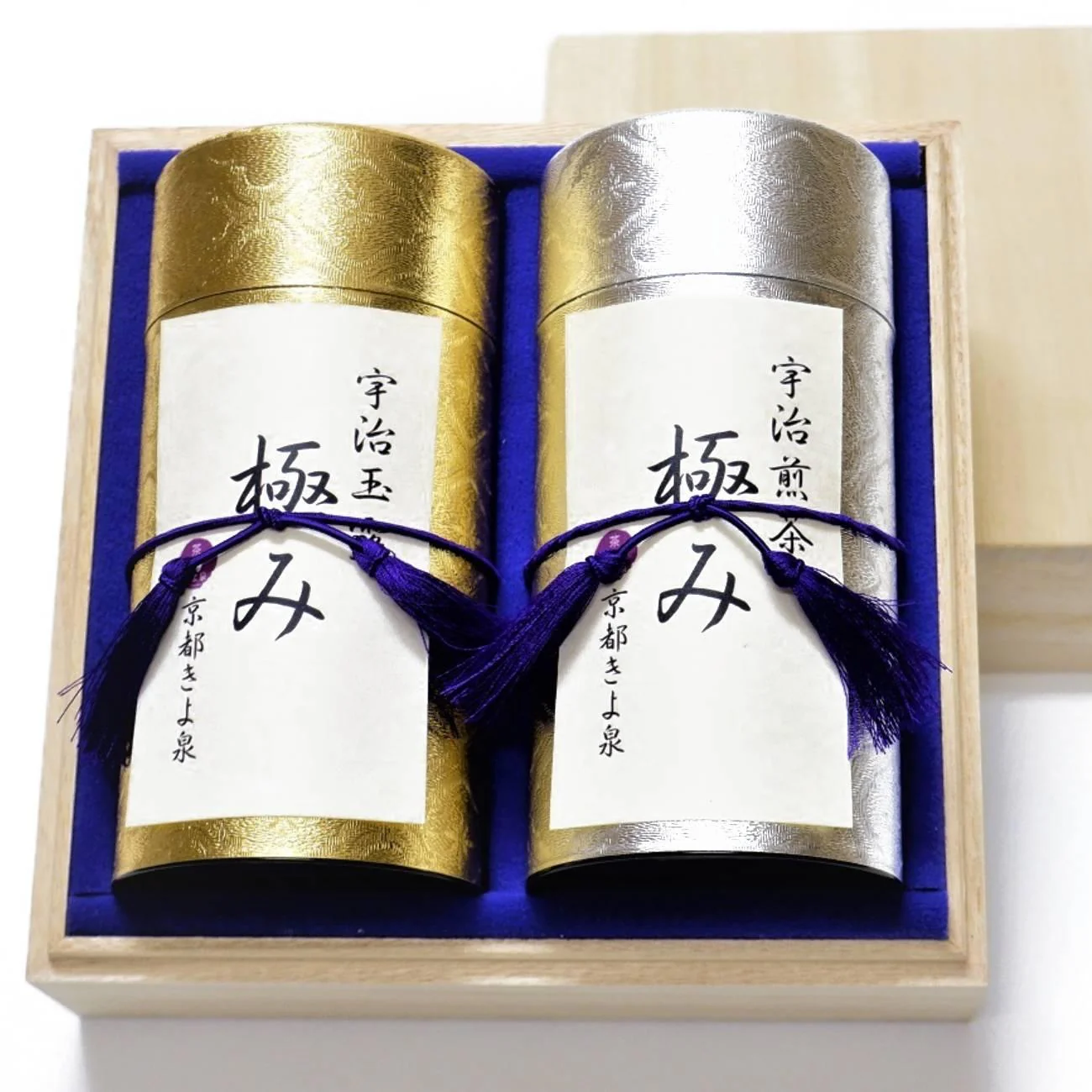 Luxurious Competition Grade Uji Kyoto Gyokuro & Sencha Green Tea Set Box