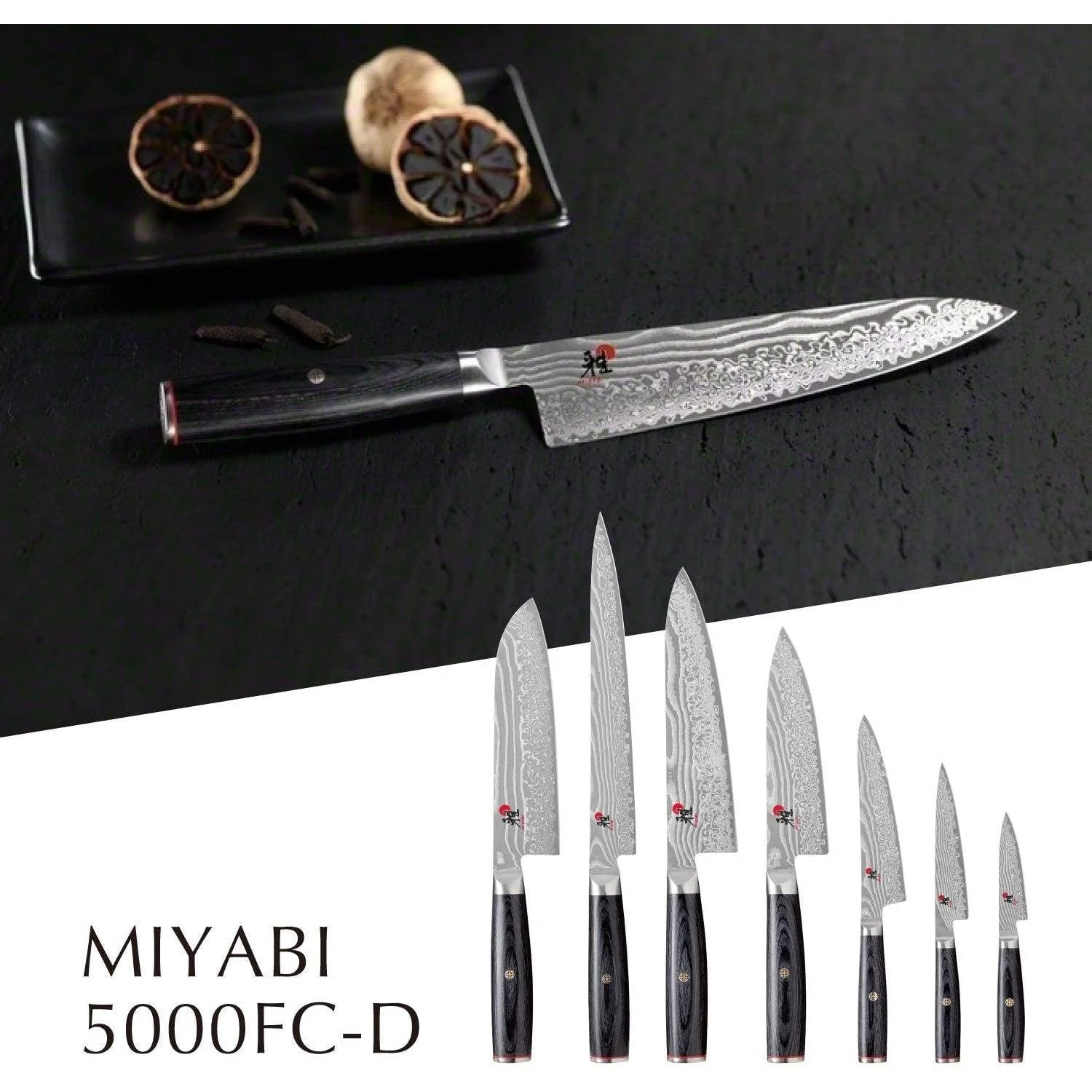 Miyabi 5000FC-D Damascus Steel Gyuto Knife 160mm - Image 4