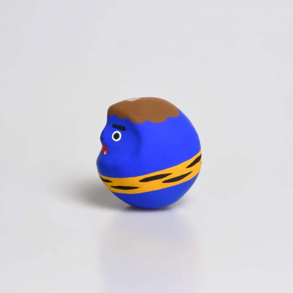 Shirakawa Daruma Demon Blue Oni Daruma Doll Good Luck Charm 4.5cm - Image 2