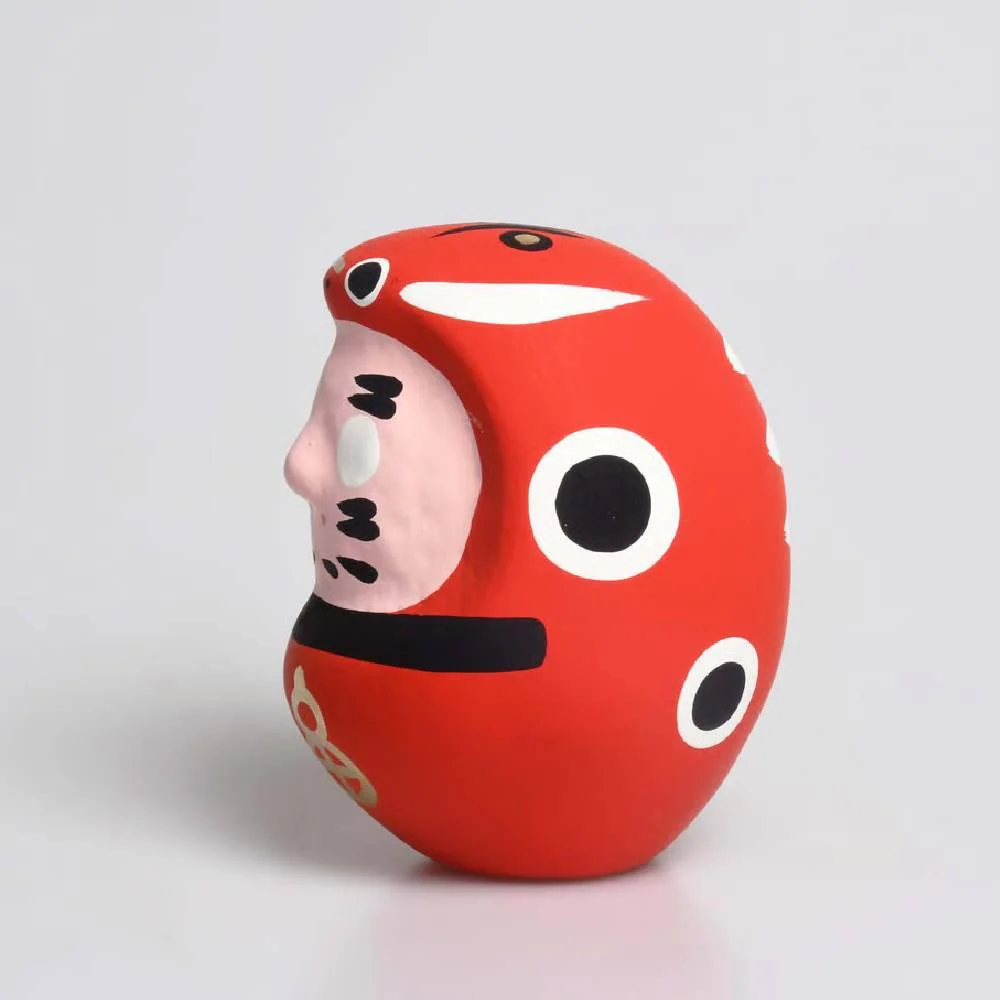 Shirakawa Daruma Red Beko Daruma Doll Good Luck Charm 8.5cm - Image 2